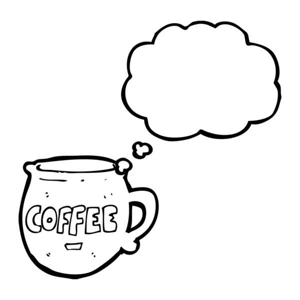 Cartoon koffie beker — Stockvector