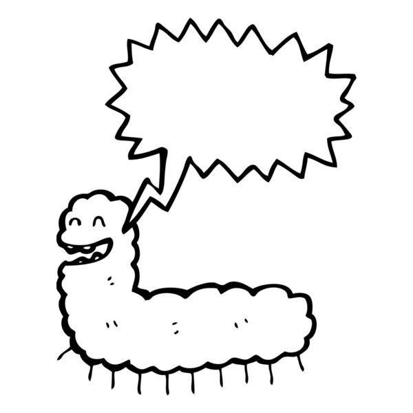 Caricature chenille — Image vectorielle