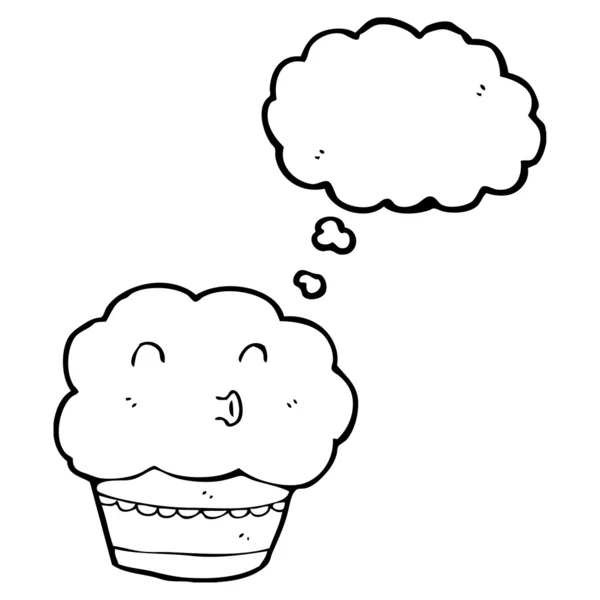 Cartoon personaggio cupcake — Vettoriale Stock