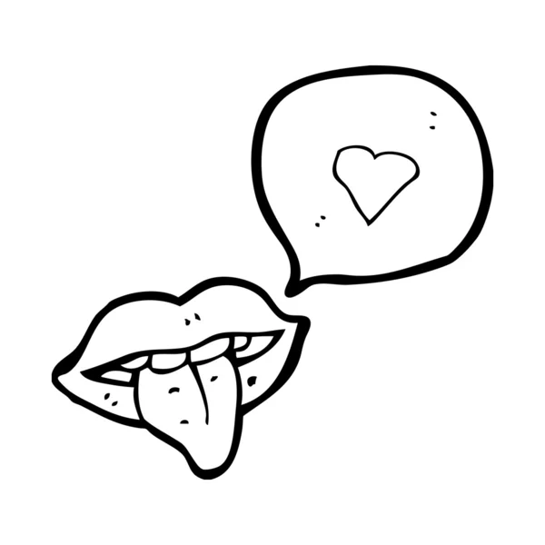 Sexy valentine lippen — Stockvector