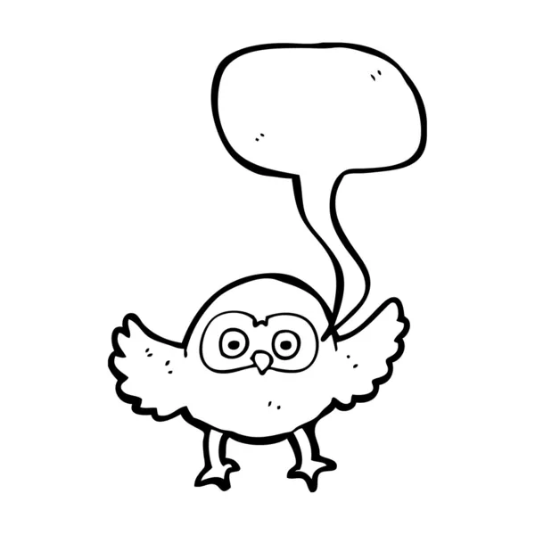 Cute little owl — Stockvector