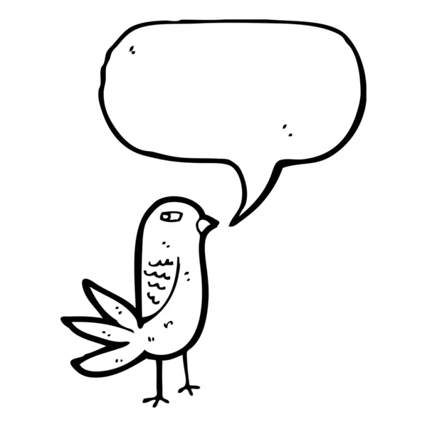 Funny staring bird — Stock Vector