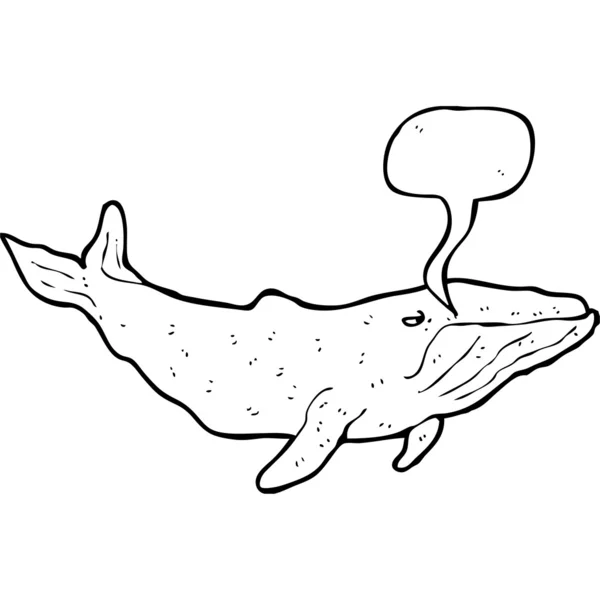 Obrovská velryba — Stockový vektor