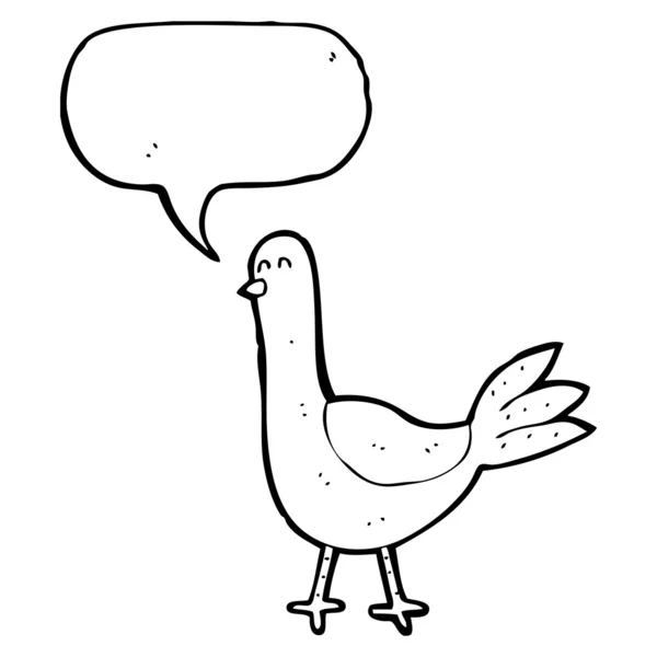 Komik güvercin — Stok Vektör