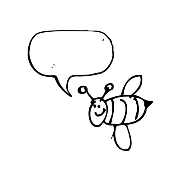 Happy bee — Stockvector