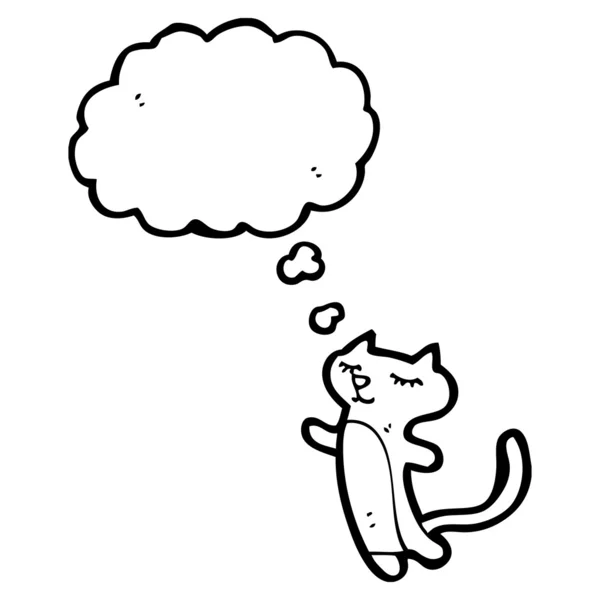 Кіт з бульбашкою думок — стоковий вектор