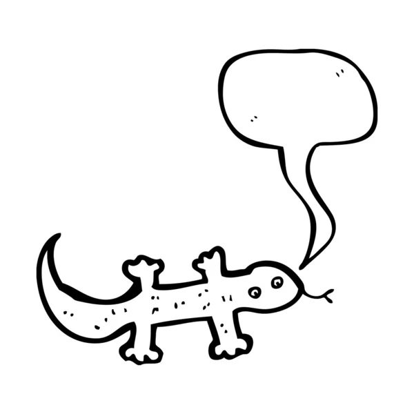 Lagarto de dibujos animados — Archivo Imágenes Vectoriales