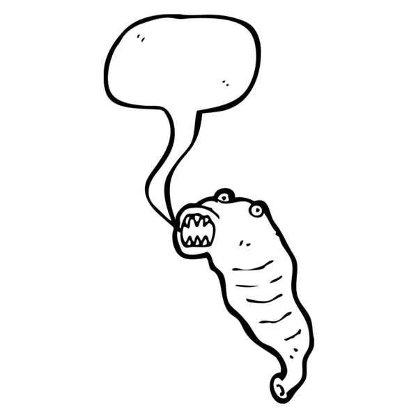 Gross cartoon leech — Stock Vector