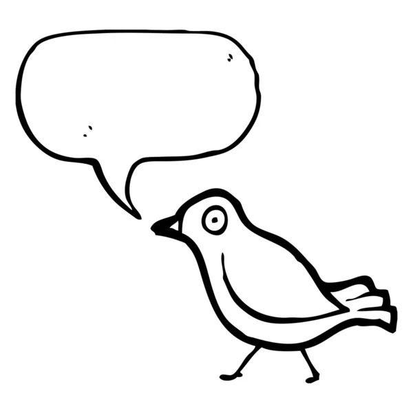 Kreslený pták — Stockový vektor