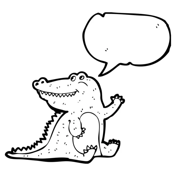 Crocodile heureux — Image vectorielle