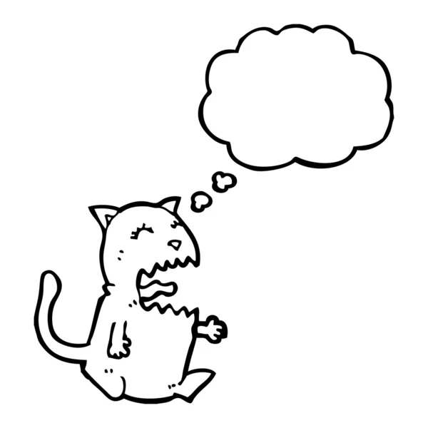 Cat having tantrum — Stock Vector