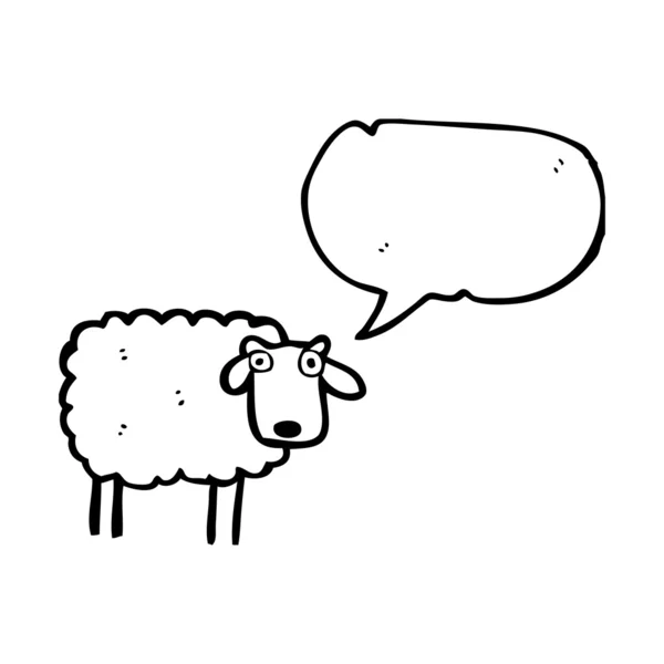 Moutons avec bulle d'expression — Image vectorielle