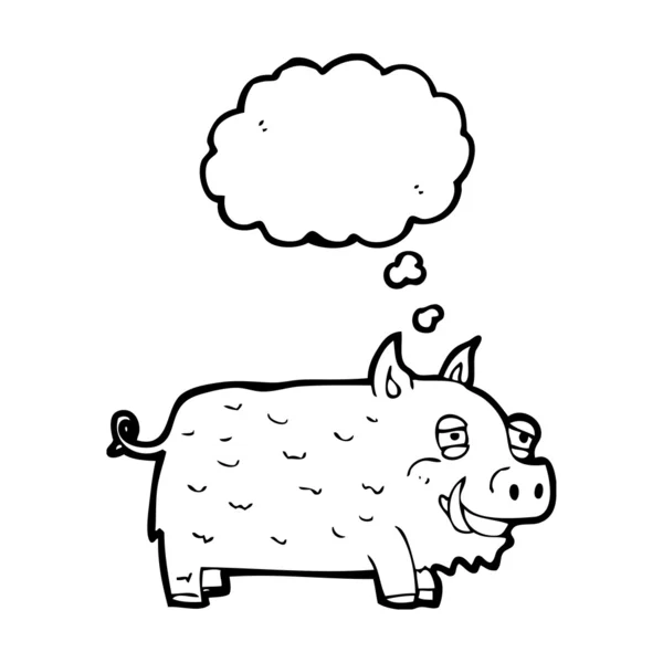 Mutlu domuz — Stok Vektör