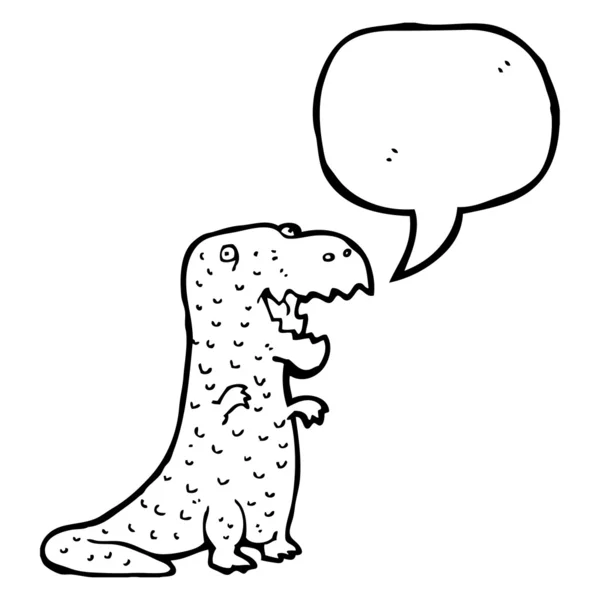 Dinossauro falante — Vetor de Stock