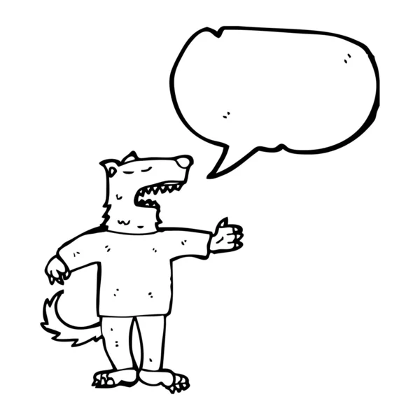 Talande hund kläder — Stock vektor