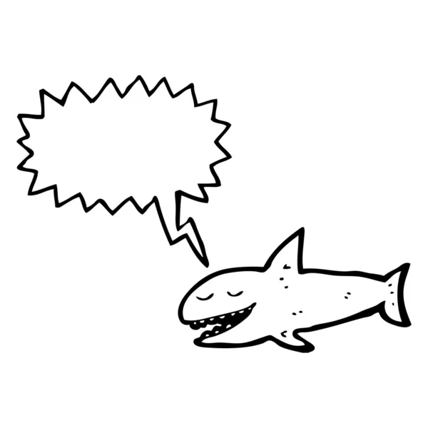 Requin qui parle — Image vectorielle