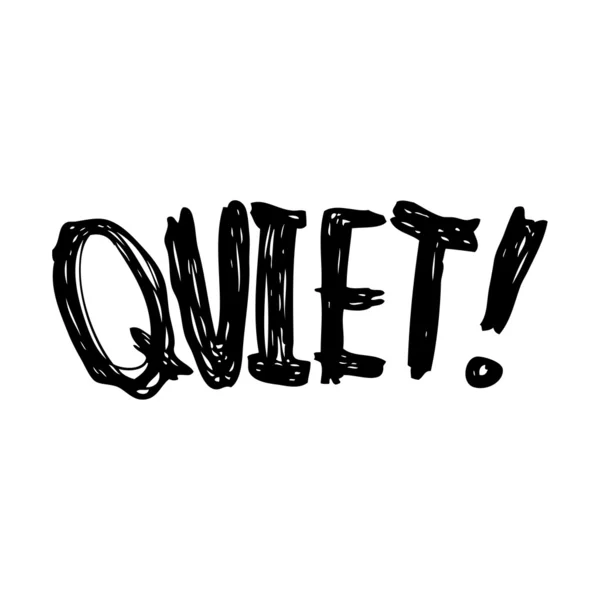 Quiet! — Stock Vector