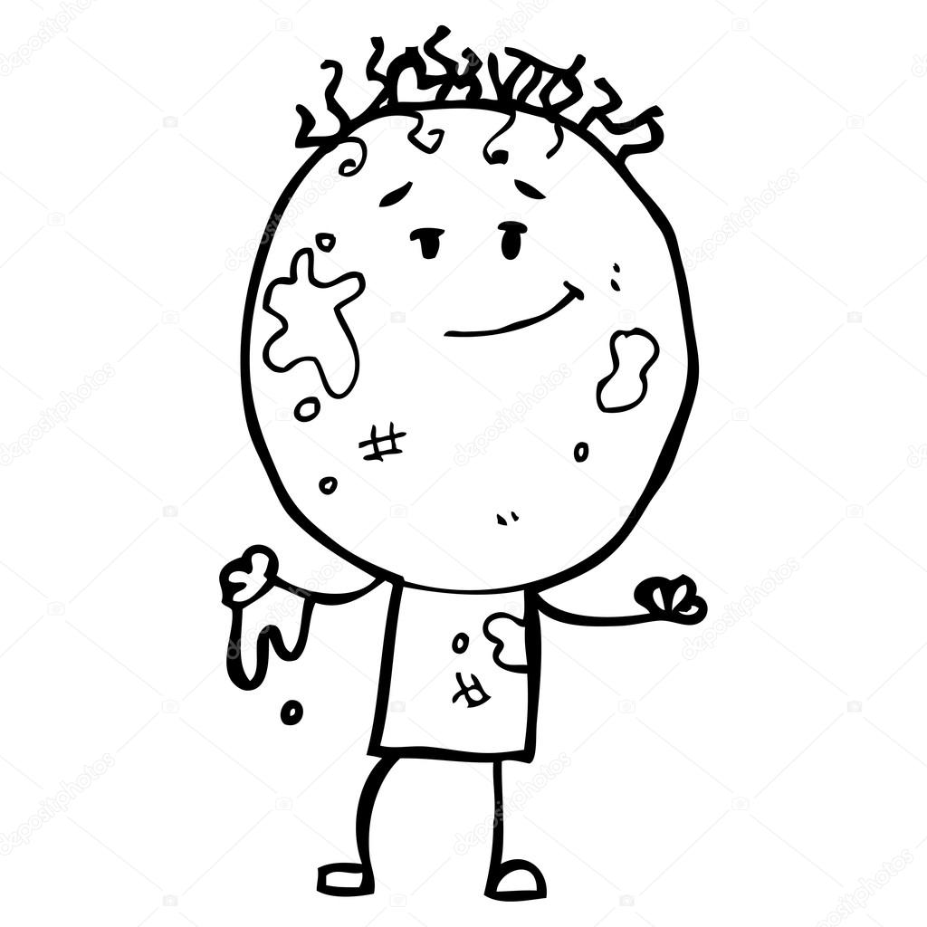 Download Dirty doodle boy — Stock Vector © lineartestpilot #20129113