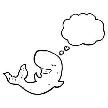 düşünce balonu ile balina