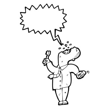 adam sesiniz gargara karikatür