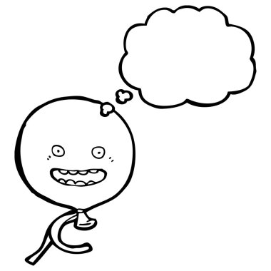 mutlu balon düşünme