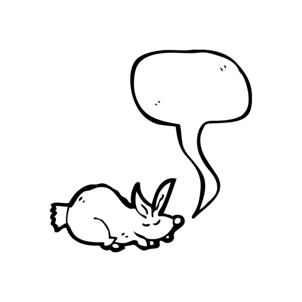 Dreaming rabbit — Stock Vector