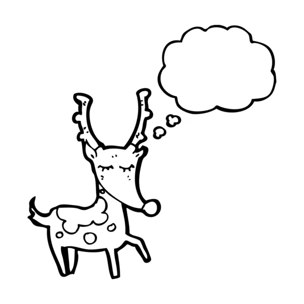 Cartoon reindeer — Stock Vector