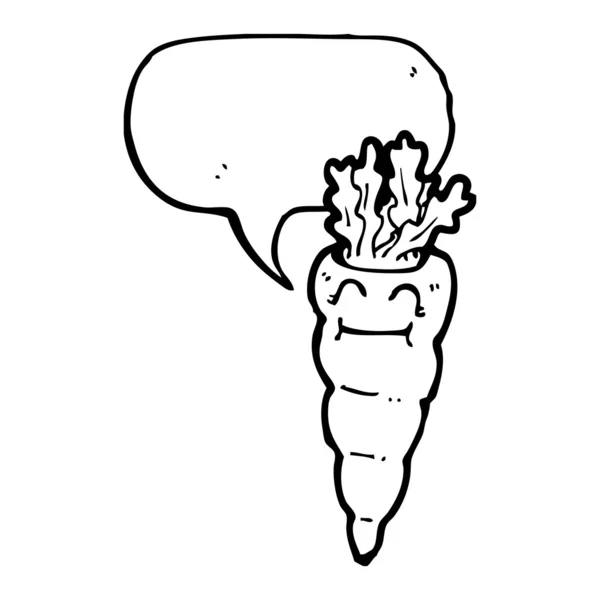 Glückliche Karotte — Stockvektor