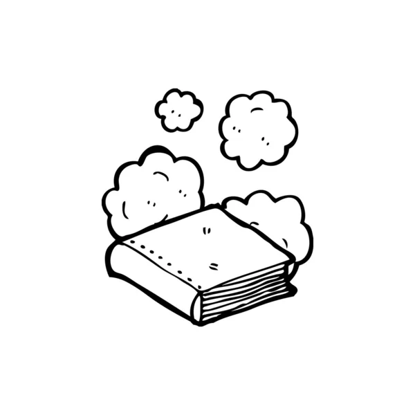 Vieux livre poussiéreux — Image vectorielle