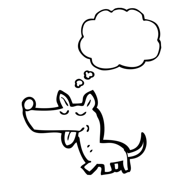 Dog with thought bubble — Stockový vektor