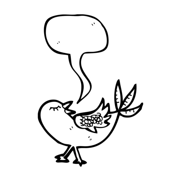 Caricature d'oiseau — Image vectorielle