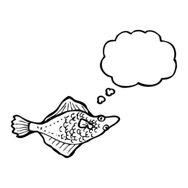 Плоский риби — стоковий вектор