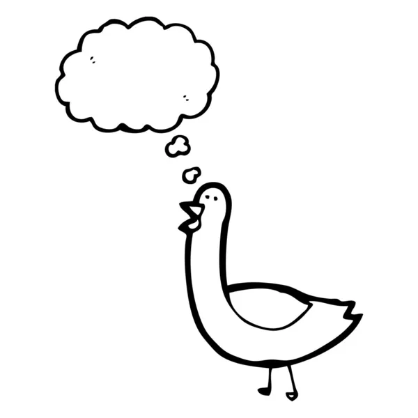 Pájaro con burbuja del habla — Vector de stock