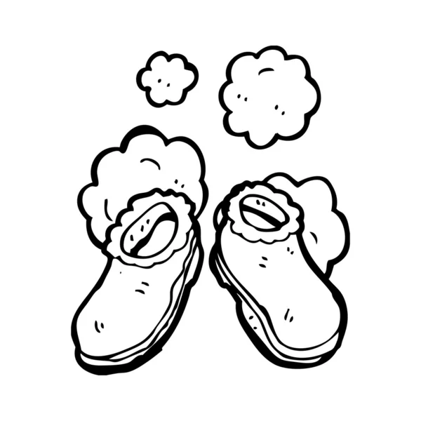 Kožešinové boty — Stockový vektor