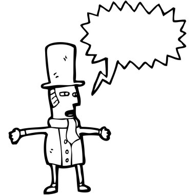 karikatür Victoria beyefendi