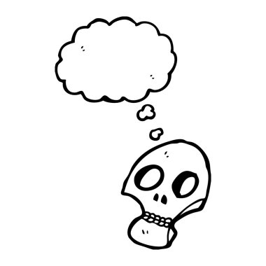 Spooky halloween skull