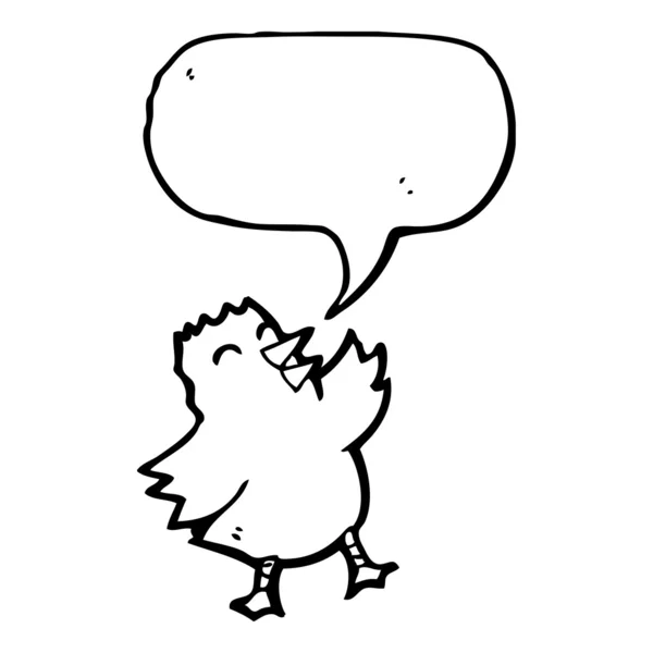 Talking bird — Stock Vector