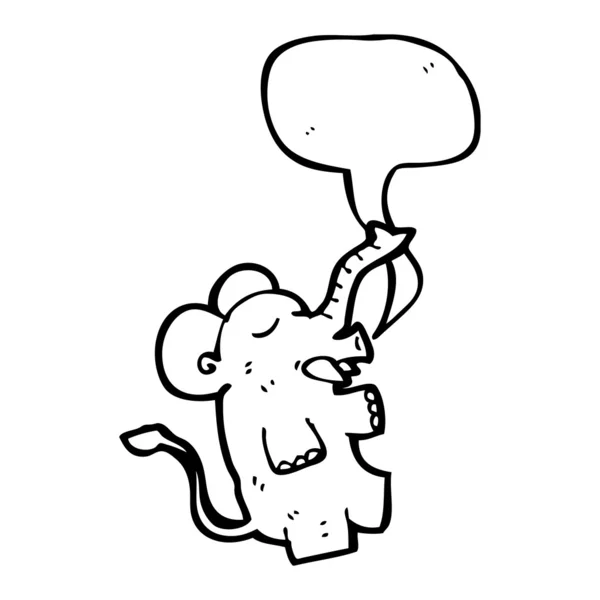 Éléphant parlant — Image vectorielle