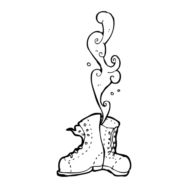 Smelly old boots — Stock Vector