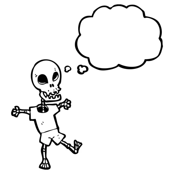 Feliz esqueleto de baile — Archivo Imágenes Vectoriales