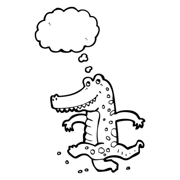 Crocodile dansant — Image vectorielle