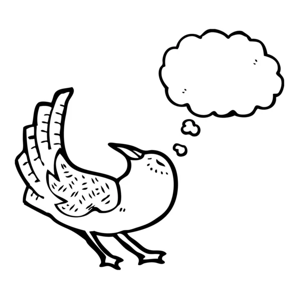 Śpiewający ptak — Wektor stockowy