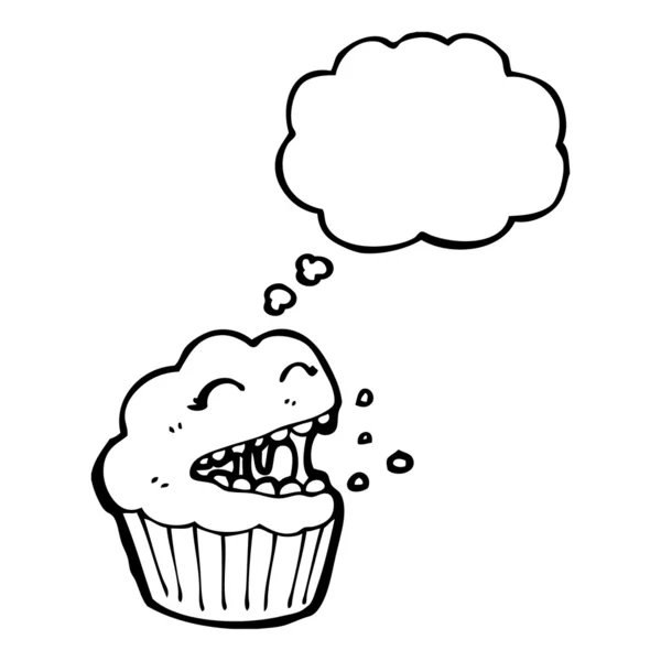 Laughing muffin — Stock Vector
