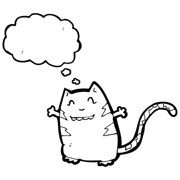 Funny glad katt — Stock vektor
