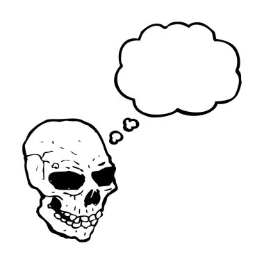 Spooky halloween skull