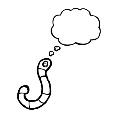 düşünce balonu ile solucan