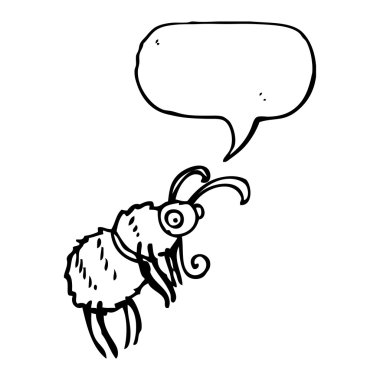 Arı ile konuşma balonu