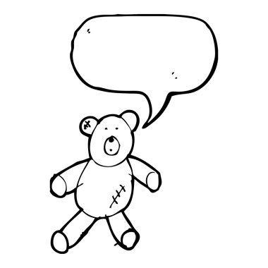 Tatlı çizgi film ayıcığı.