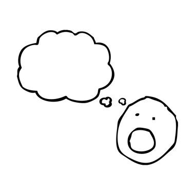 şok doodle surat yüz