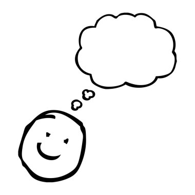 mutlu doodle surat yüz